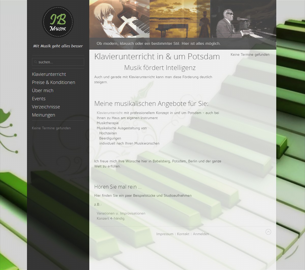 klavier-potsdam Website-Referenzen | AXEL IT